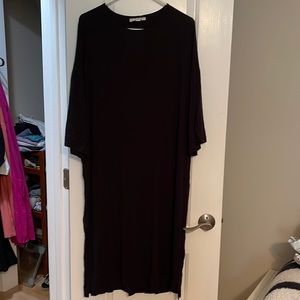 MIMU MAXI black square frock